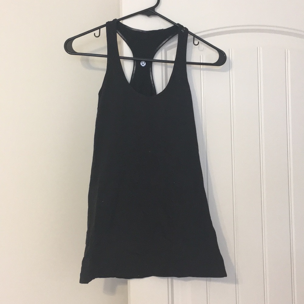 Lululemon Solid Black Spandex razorback